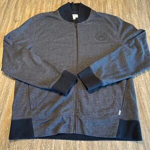 Men's Converse Zip-Up Jacket Heather Charcoal, Large